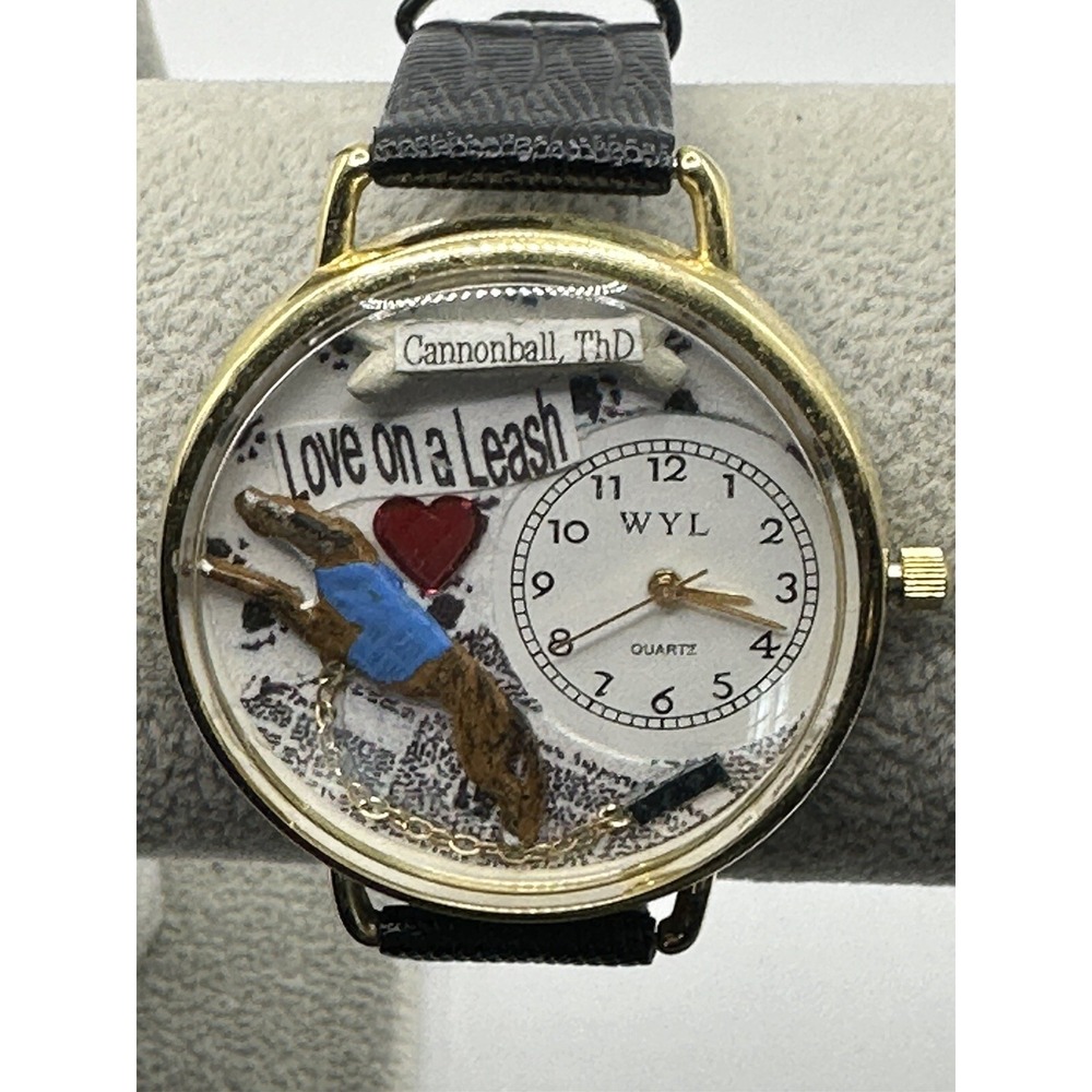 WYL Watch Love On A Leash Dog Themed New Battery 40MM 8" U
